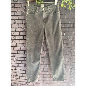 J. Crew Re-Imagined Gray Corduroy 5 Pocket "Vintage Straight" 29